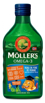 Möller's Omega-3 Cod Liver Oil Multi-Fruit Flavor 250 ml