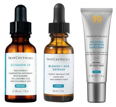 SkinCeuticals Epäpuhtauksia ehkäisevä rutiini + Aurinkosuoja