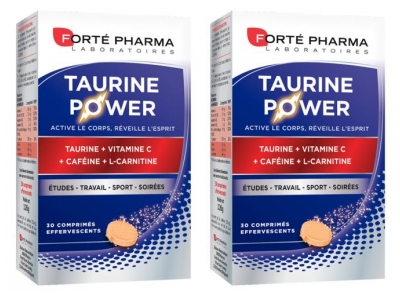 Forté Pharma Taurine Power 30 Comprimés Effervescents Lot de 2
