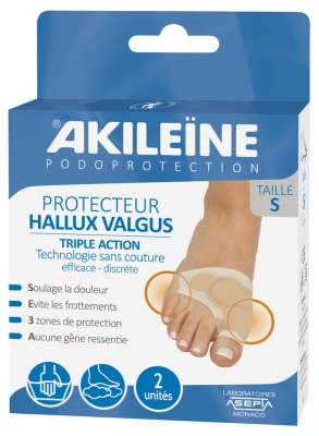 Akileïne Podoprotection Zaščita za Hallux Valgus Trojnega Delovanja
