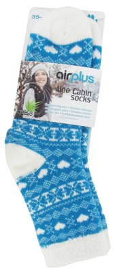 Airplus Aloe Cabin Mitrinošās Zeķes Izmērs 35-41 - Krāsa: Coeur Bleu