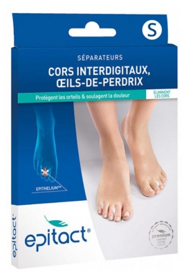 Epitact Cors Interdigitaux Oeils-de-Perdrix Séparateurs 4 Unités - Taille : S