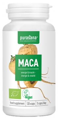 Purasana Luomu Maca 120 Kapselia