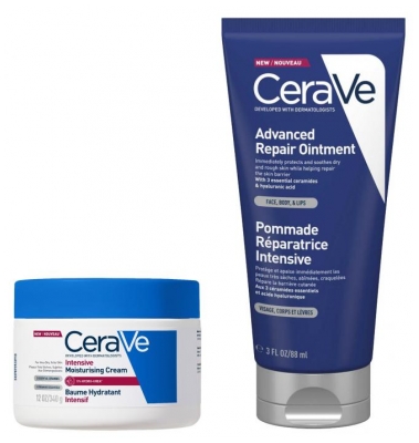 CeraVe Pielęgnacja Skóry Bardzo Suchej Balsam Nawilżający 340 g + Pomada Regenerująca 88 ml