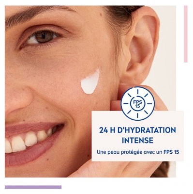 Nivea Soin de Jour Fraîcheur Hydratation 24H Peaux Normales SPF15 50 ml