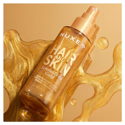 Nuxe Hair And Skin Sensual Era Gold Brume Parfumante Nacrée Corps et Cheveux 100 ml