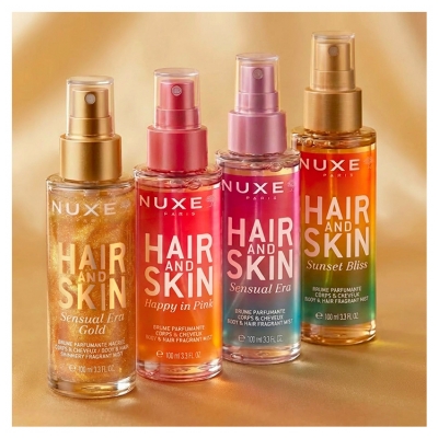 Nuxe Hair And Skin Sensual Era Gold Brume Parfumante Nacrée Corps et Cheveux 100 ml