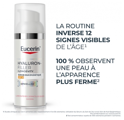 Eucerin Hyaluron-Filler + Longevity Soin de Jour Epigénétique SPF30 50 ml