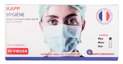 Kapp Hygiène Masques Chirugicaux Type IIR 50 Masques