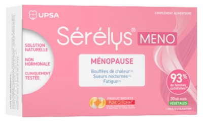 Sérélys Meno (Perimenopauzės) Simptomams Malšinti 30 Kapsulių