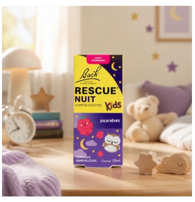 Rescue Nuit Bach Kids Lašintuvai Aviečių 10 ml