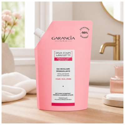 Garancia Source Micellaire Enchantée Eau Démaquillante Micellaire Rose d'Antan Øko-Refill 400 ml