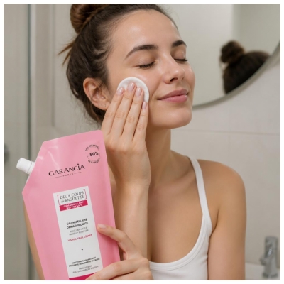 Garancia Source Micellaire Enchantée Eau Démaquillante Micellaire Rose d'Antan Øko-Refill 400 ml
