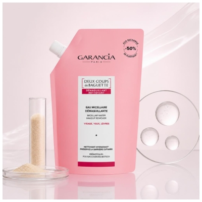 Garancia Source Micellaire Enchantée Eau Démaquillante Micellaire Rose d'Antan Øko-Refill 400 ml