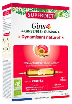 Superdiet Ginseng Imunitāte Bio 20 Ampulas