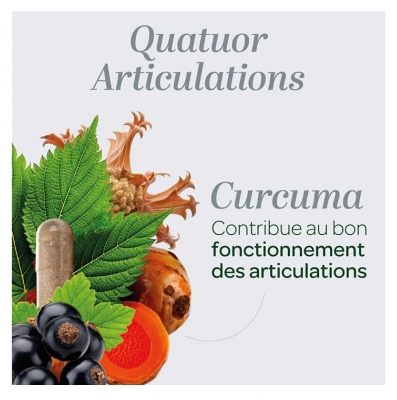 Superdiet Quatuor Curcuma Articulations Bio 150 Gélules