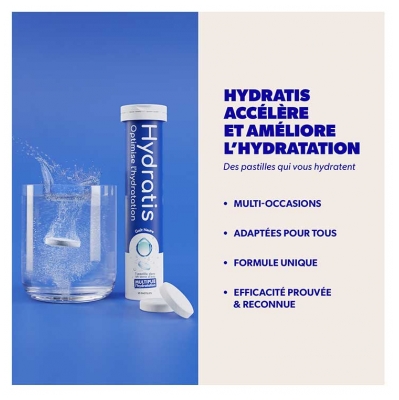 Hydratis Solution d'Hydratation Lot de 2 Tubes de 20 Pastilles Effervescentes