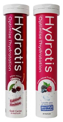 Hydratis Solution d'Hydratation Lot de 2 Tubes de 20 Pastilles Effervescentes