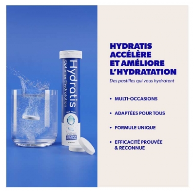 Hydratis Solution d'Hydratation Lot de 3 Tubes de 20 Pastilles Effervescentes