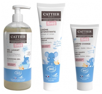 Cattier Routine Soins Bébé Toilette et Protection