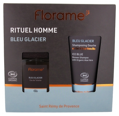 Florame Bleu Glacier Apă de Toaletă Bio 100 ml + Bleu Glacier Șampon de Duș Bio 200 ml