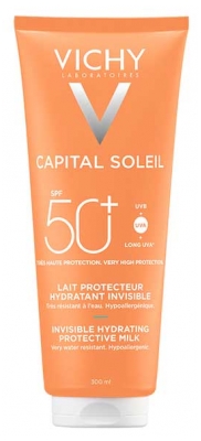Vichy Capital Soleil Neištrinamas Drėkinamasis Apsauginis Losjonas SPF50+ 300 ml