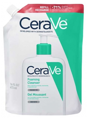 CeraVe Gel Moussant Éco-Recharge 473 ml