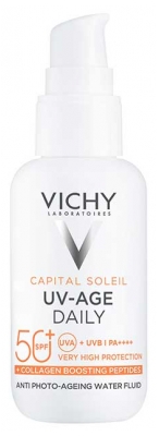 Vichy Capital Soleil UV-Age Dieninis Fluidas Apsauga Nuo Fotosenėjimo SPF50+ 40 ml