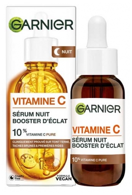 „Garnier SkinActive“ Vitaminas C Naktinis Serumą Skaistumo Stiprintuvas 30 ml