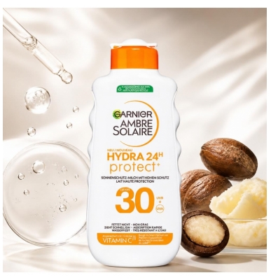 Garnier Ambre Solaire Hydra 24H Protect Mælk SPF30 175 ml