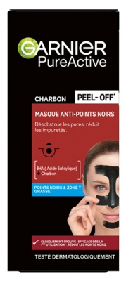 Garnier PureActive Peel-Off Mask Mot Svarta Prickar med Kol 50 ml