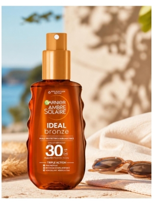 Garnier Ambre Solaire Ideal Bronze Ochranný Olej SPF30 150 ml