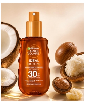 Garnier Ambre Solaire Ideal Bronze Ochranný Olej SPF30 150 ml