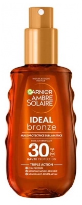Garnier Ambre Solaire Ideal Bronze Ochranný Olej SPF30 150 ml