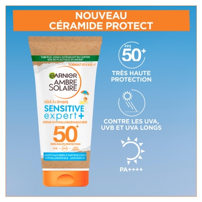 Garnier Ambre Solaire Sensitive Expert+ Bébé à l'Ombre SPF50+ 50 ml