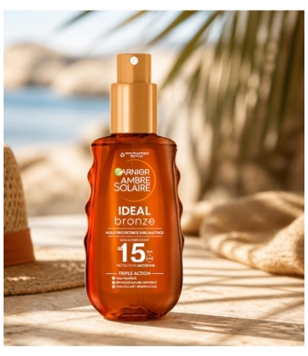 Garnier Ambre Solaire Ideal Bronze Sublimating Protective Oil SPF15 150 ml