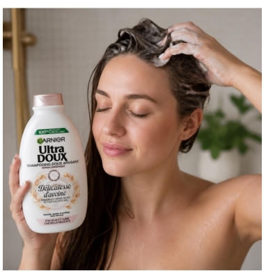 Garnier Ultra Gentle Soothing Shampoo for Delicate Hair and Scalps 400 ml