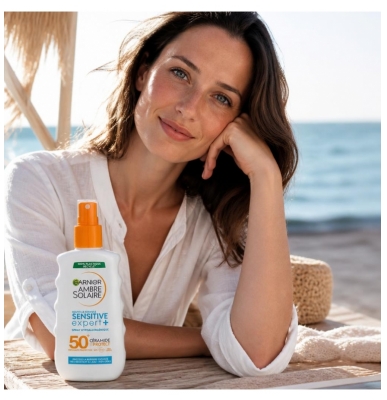 Garnier Ambre Solaire Sensitive Expert+ Aurinkosuihke SPF50+ 150 ml