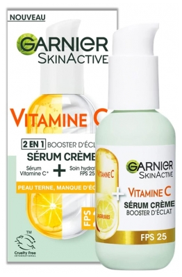 Garnier SkinActive C-vitamin Serumkräm 2-i-1 Glödbooster SPF25 50 ml