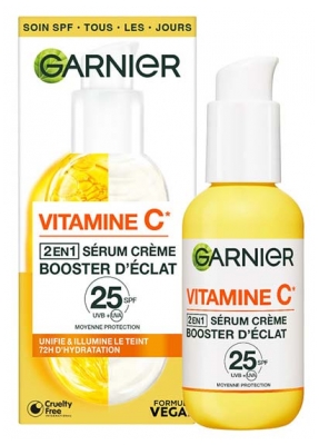 Garnier SkinActive C-vitamin Serumkräm 2-i-1 Glödbooster SPF25 50 ml
