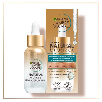 Garnier Ambre Solaire Natural Bronzer Sérum Autobronzant Visage 30 ml