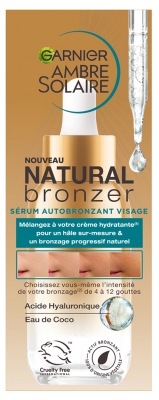 Garnier Ambre Solaire Natural Bronzer Sérum Autobronzant Visage 30 ml