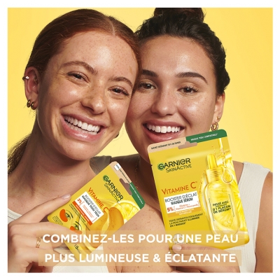 Garnier SkinActive Vitamine C Masque Tissu Yeux Booster d'Éclat 5 g