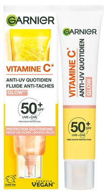 Garnier SkinActive Vitamin C Dnevni Fluid Proti UV-žarkom Proti Pigmentnim Lisam SPF50+ 40 ml