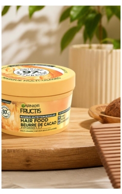 Garnier Fructis Hair Food Cacao Butter Nutrition Mask kiharoille 320 ml