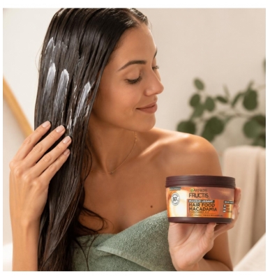 Garnier Fructis Hair Food Macadamia Maska Wygładzająca 320 ml