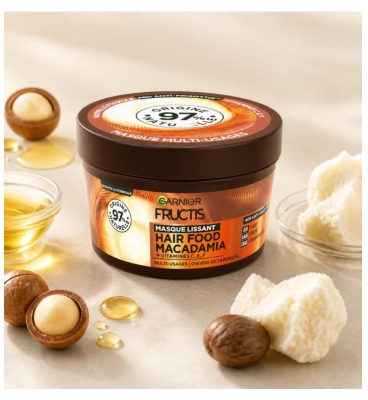 Garnier Fructis Hair Food Macadamia Maska Wygładzająca 320 ml