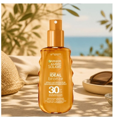 Garnier Ambre Solaire Ideal Bronze Skyddsspray-Mjölk SPF30 150 ml