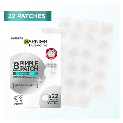 Garnier PureActive Invisible 8H Pimple Patch 22 pleistrai