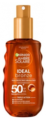 Garnier Ambre Solaire Ideal Bronze Beschermende Sublimerende Olie SPF50+ 150 ml